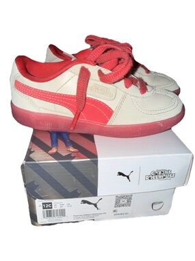 Gabby Dollhouse Puma Kids White and Pink Sneakers size 12